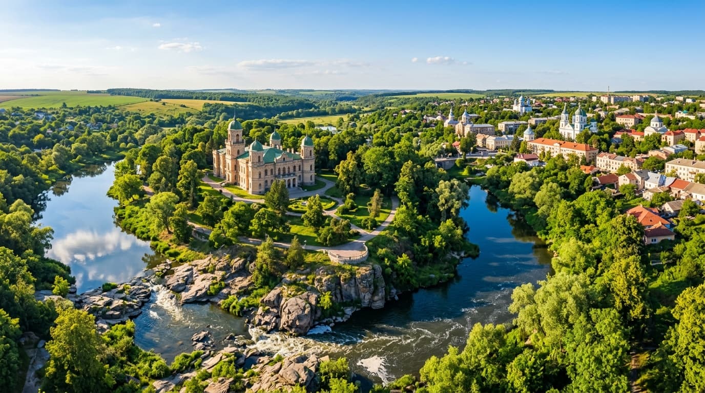 Корсунь-Шевченківський — панорама міста