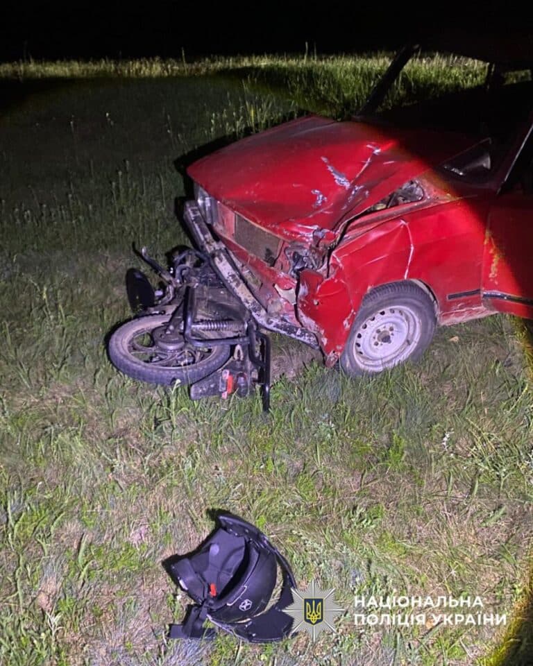 На Звенигородщині в ДТП травмувався 15-річний мопедист