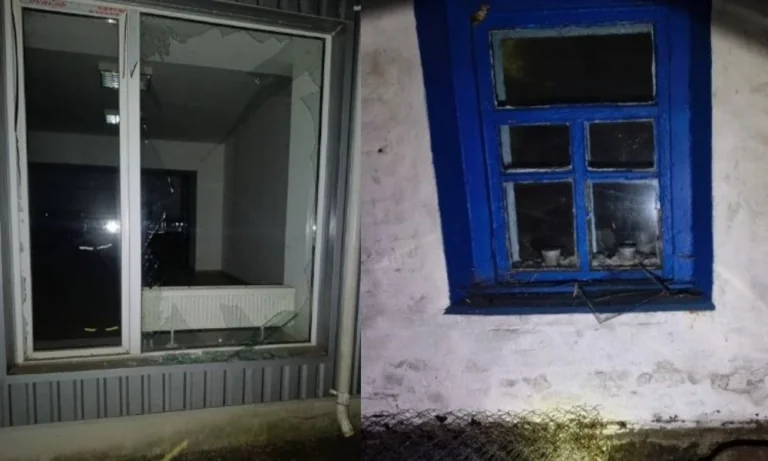 Через атаку БпЛА на Золотоніщині пошкоджені вікна житлових будинків і приміщень підприємства, а також лінія електропередач