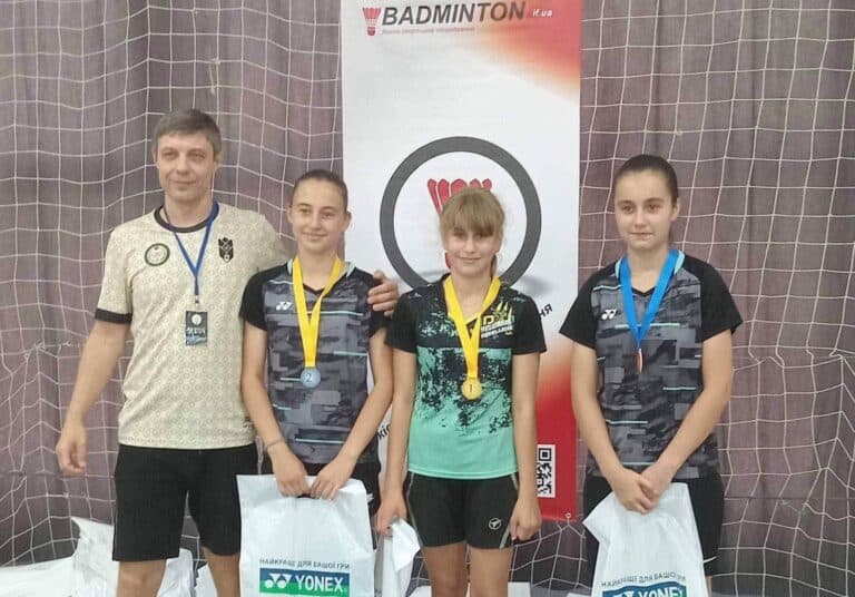 Юна черкащанка виборола три нагороди на змаганнях із бадмінтону