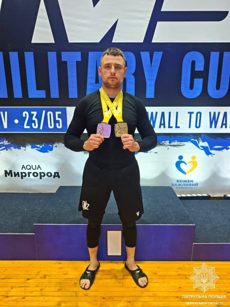 Черкаський командир роти ТОР здобув срібло та бронзу на всеукраїнському турнірі з джиу-джитсу